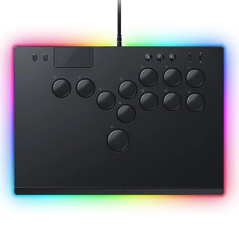 Razer Kitsune - Mando Arcade óptico multibotón para PS5 y PC (Disposición precisa de los botones de movimiento cuádruple, Switches ópticos de perfil bajo lineales Razer) Negro - Imagen 1
