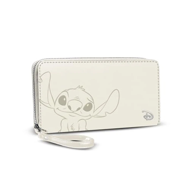 Disney Lilo y Stitch Cream-Billetero Essential, Hueso, 19 x 10 cm - Imagen 1