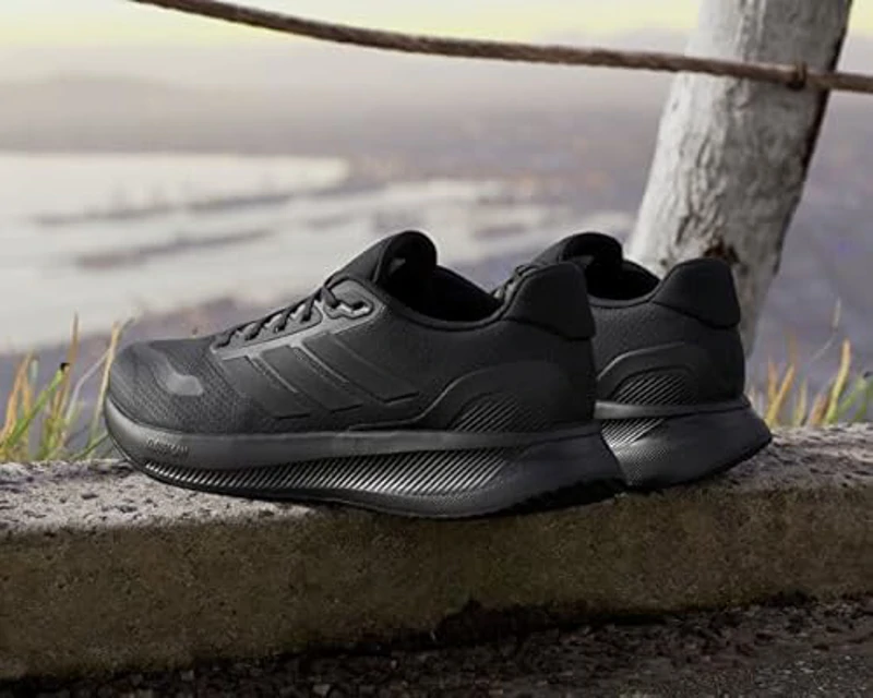 adidas Runfalcon 5 Running Shoes, Zapatillas Hombre, Core Black Core Black Core Black, 40 2/3 EU - Imagen 2