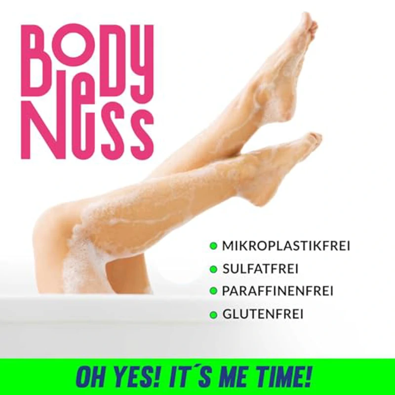 BODYNESS Sales de Baño Sugar Rush - sales de baño de 300g con 4 capas de color - con sabor a algodón de azúcar y manteca de cacao - morado, azul, amarillo y rosa - Imagen 3