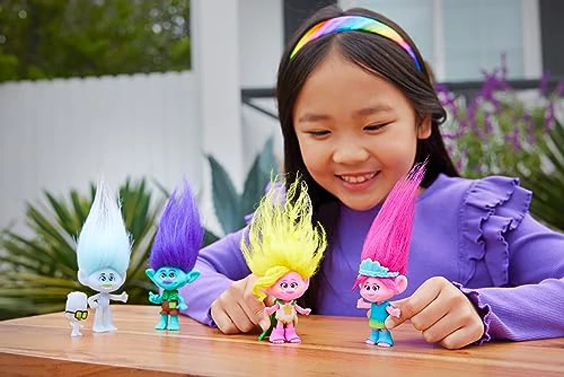 Mattel Trolls 3 Todos Juntos Muñeco Guy Diamond con Diamantito, inspirado en la película, juguete +3 años (HNF09) - Imagen 2