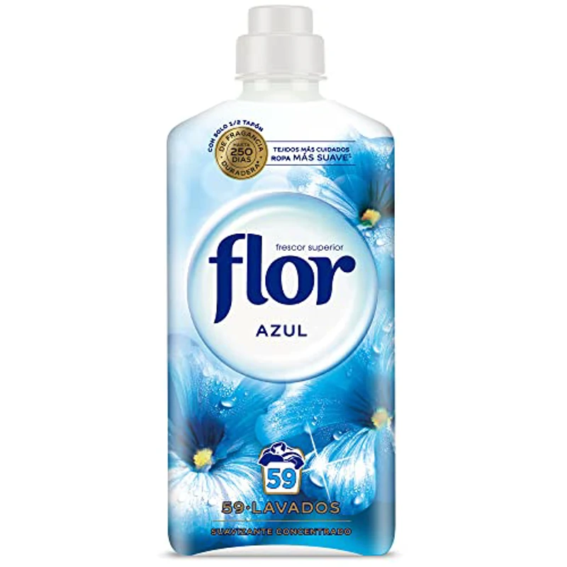 Flor - Suavizante para la Ropa Concentrado, Aroma Azul - 59 Dosis - Imagen 1