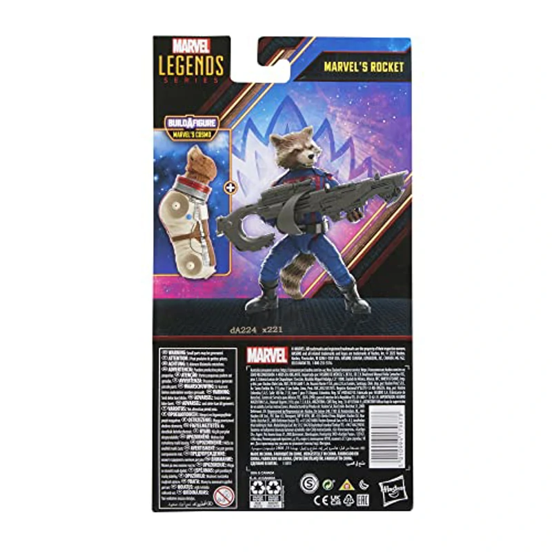 Universo Marvel Hasbro - Marvel Legends Series - Rocket - Figura de Guardianes de la Galaxia Vol. 3 de 15 cm - Imagen 3