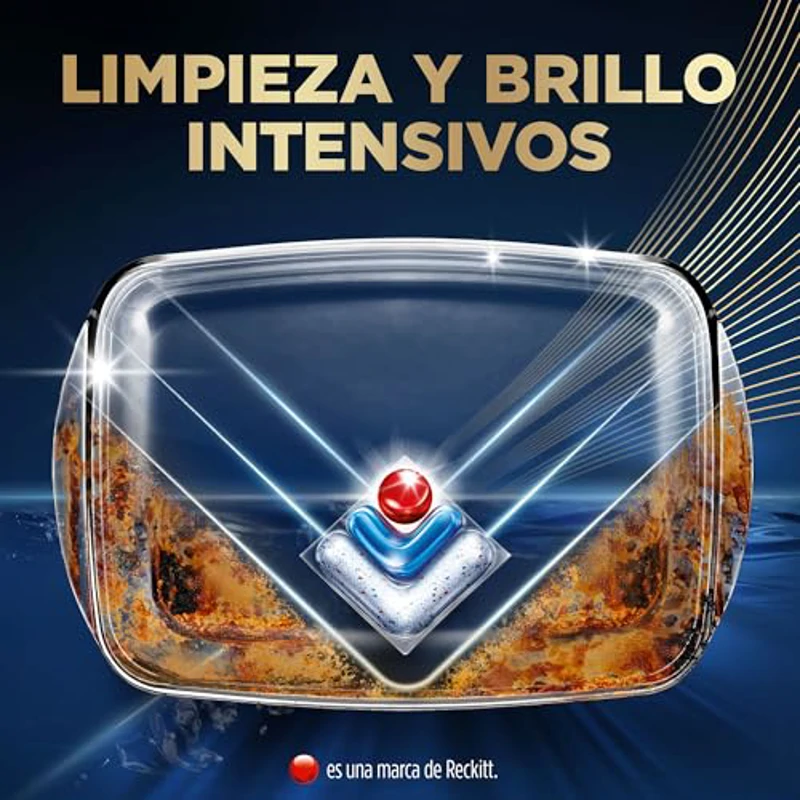 Finish Ultimate Plus Infinity Shine, Pastillas para el Lavavajillas, limpieza y brillo intensivos, y protección del cristal, 73 pastillas - Imagen 2