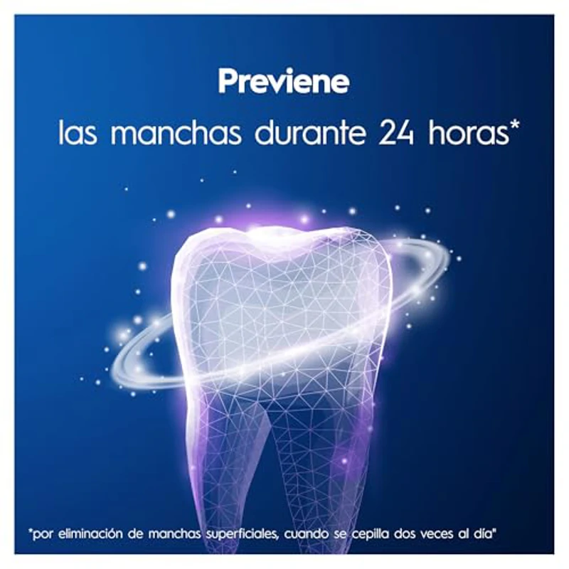 Oral-B 3D White Advanced Luxe Perfection Pasta De Dientes Blanqueadora, Pack 2x75 ml, Blanqueamiento Avanzado, Dentífrico Con Flúor, Sabor a Hierbabuena Fresca - Imagen 2