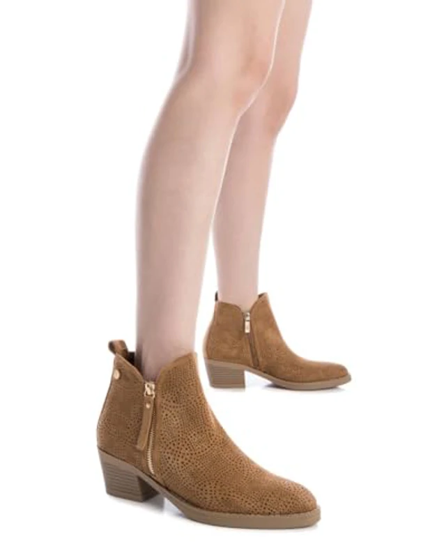 XTI - Botín Mujer Camel - Calzado Cómodo y Versátil - Moda casual - Modelo 14388602 (Talla 39) - Imagen 2