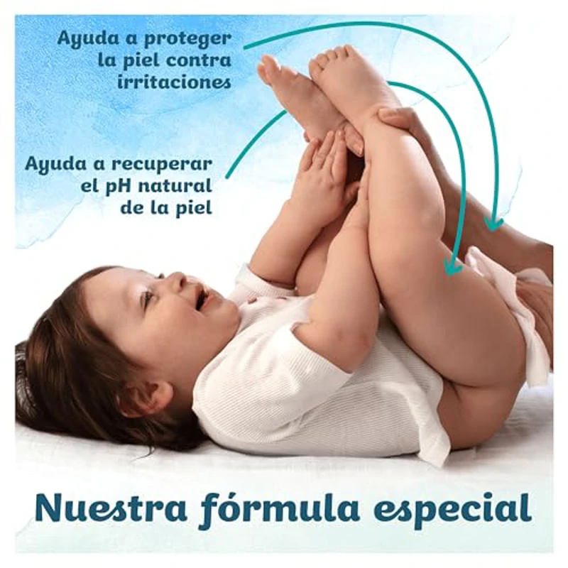 Dodot Toallitas Pure Aqua Para Bebé, 864 Toallitas (18 Packs de 48 Unidades), Ayuda A Restaurar El PH Natural De La Piel, 99% Agua, Sin plástico - Imagen 3