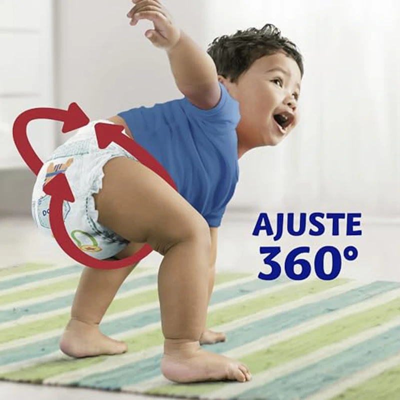 Dodot Bebé Pants Pañales, Talla 6, 14-19 kg, 162 Pañales, Pañal-Braguita con Ajuste 360°, Anti-Fugas, Pack Mensual - Imagen 2
