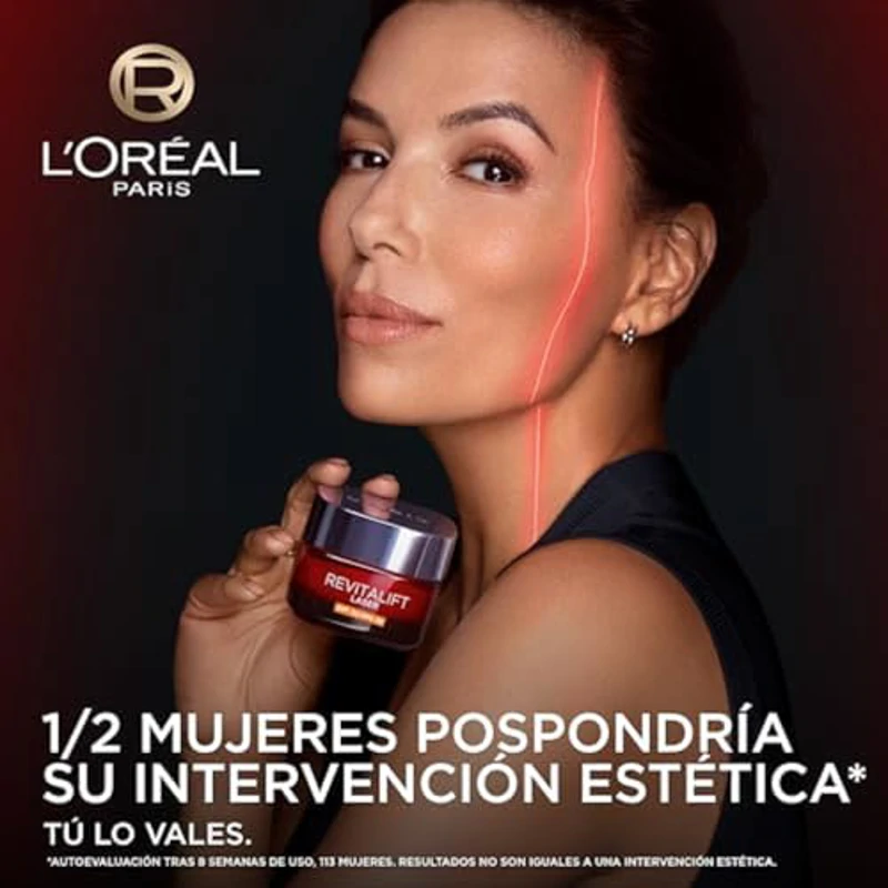 L'Oréal Paris Revitalift Láser Triple Acción Crema de Día Nº1 Anti-Edad Protección Solar SPF25 con Pro-Retinol, Ácido Hialurónico y Vitamina Cg. Reduce Arrugas, Reafirma y Reduce Manchas Oscuras, 50ml - Imagen 2
