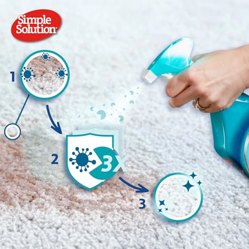 Simple Solution Eliminador de manchas y olores Extreme Cat, Limpiador enzimático con 3 veces más poder de limpieza a favor de las bacterias, 500 ml - Imagen 3