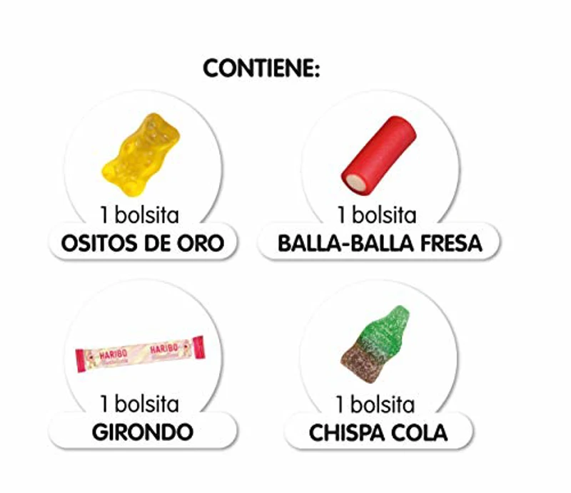 Haribo Party Box Surtido de golosinas, 75g - Imagen 2