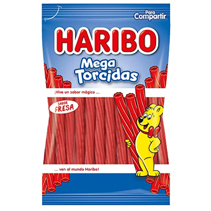 HARIBO golosinas torcidas fresa bolsa 160 gr - Imagen 1