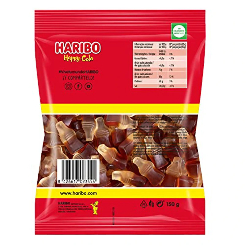 Haribo Happy Cola, 1 x 150 g - Imagen 2