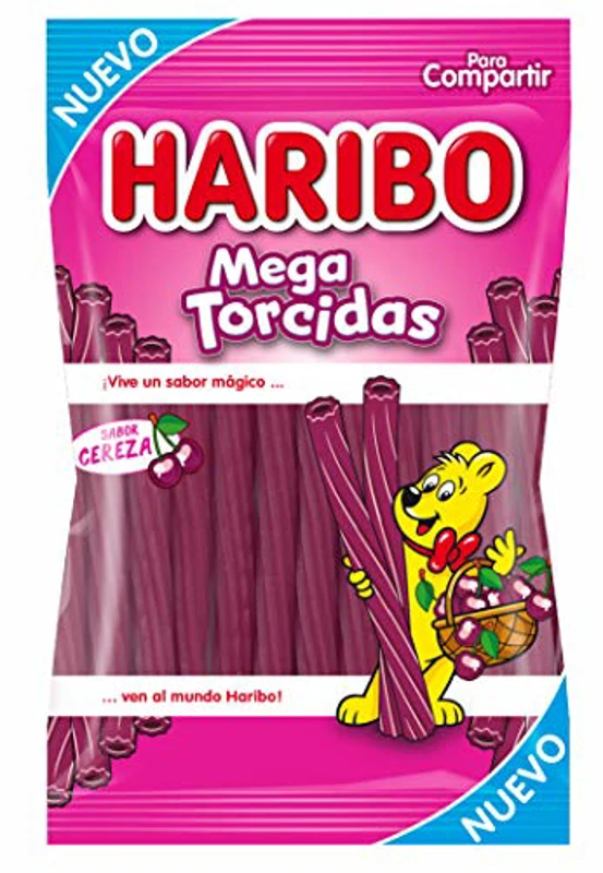 HARIBO Mega Torcidas Cereza, 1x 160 g - Imagen 1