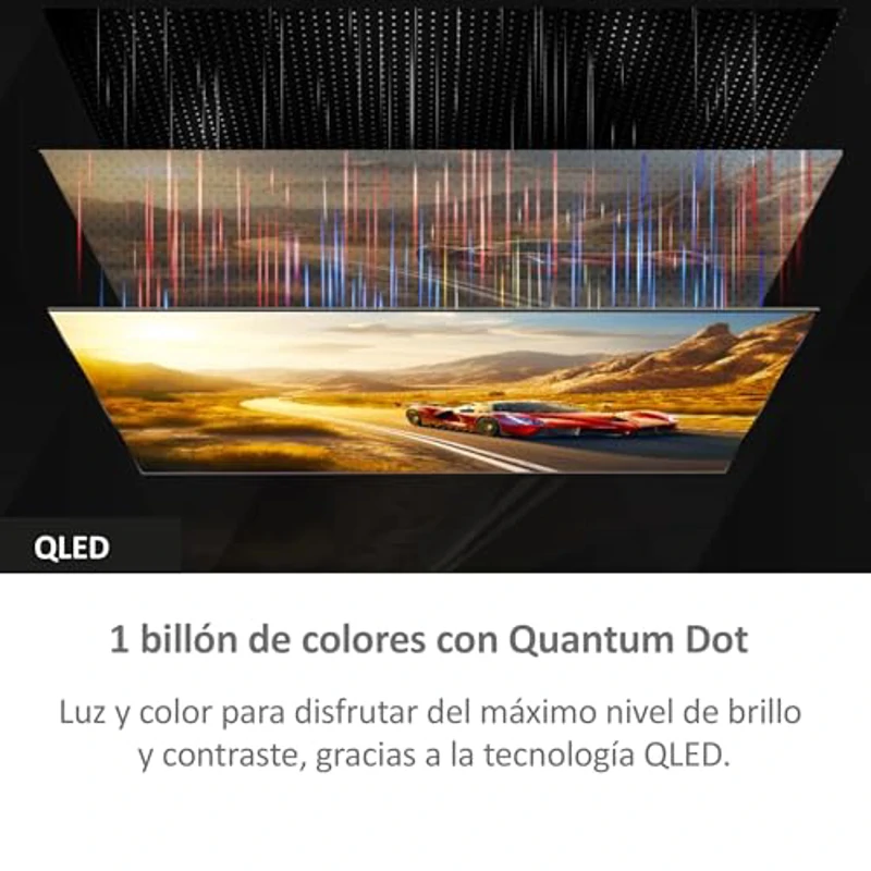 Haier QLED 4K UHD H43Q800UX, 43", Smart TV, Google TV, Dolby Atmos y Dolby Vision, HDR 10, Smart Remote Control, Google Assistant, Bluetooth 5.1, DBX TV, HDMI 2.1 x 4, Sin Marcos, 2024 - Imagen 3