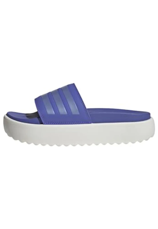adidas Adilette Platform Slides, SE DESLIZA Mujer, Cobalt Blue/Blue Spark/Core White, 42 EU - Imagen 1