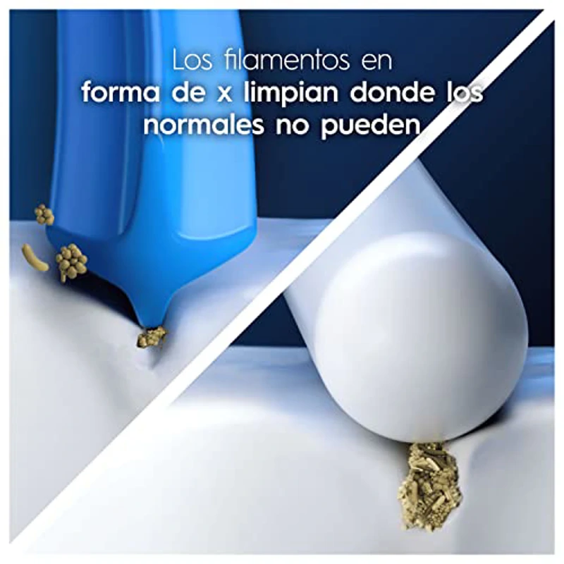 Oral-B Pro CrossAction Recambios para Cepillo de Dientes Eléctrico, Pack de 10 Cabezales, Blanco (Tamaño Buzón) - Imagen 3