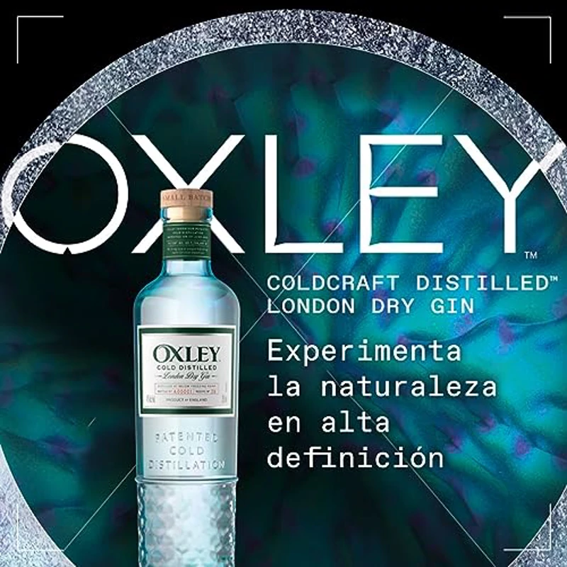 Oxley Ginebra Premium en Pequeños Lotes, 47 % ALC, 70 cl/700 ml, Destilada Artesanalmente en Frío a Temperaturas Bajo Cero para Resaltar la Frescura de los Botánicos - Imagen 2