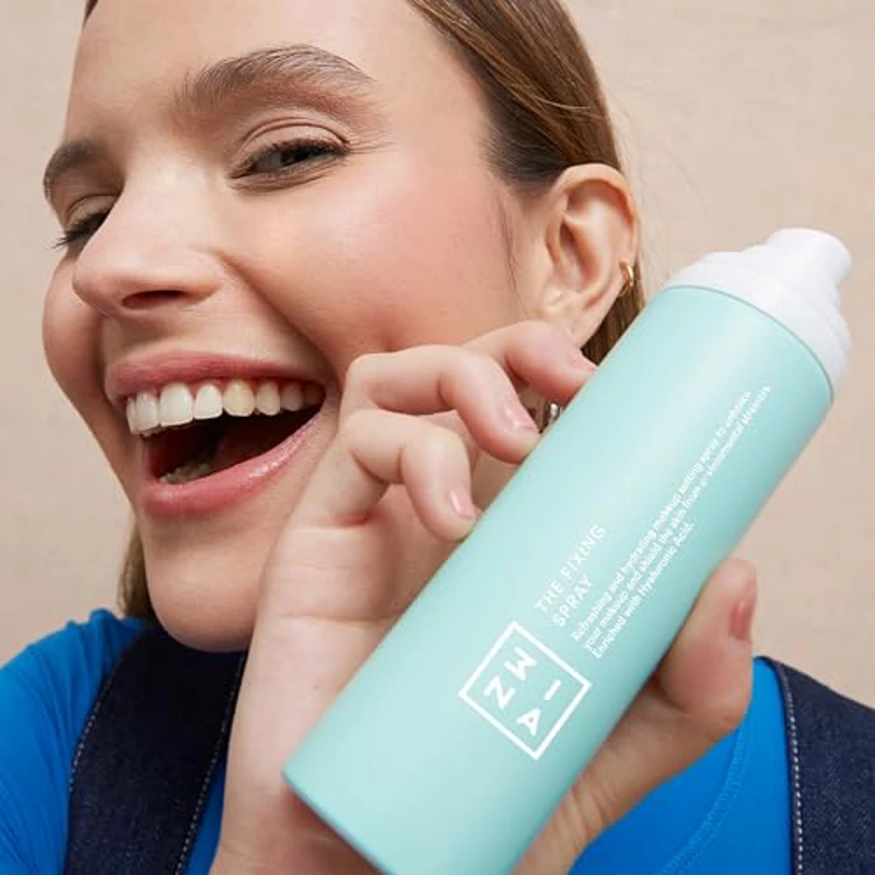 3INA MAKEUP - The Fixing Spray - Fijador de Maquillaje Revitalizante Con Cafeína y Ácido Hialurónico - Setting Spray Refrescante de Secado Rápido - Para Todo Tipo de Pieles - Vegano - Cruelty Free - Imagen 2