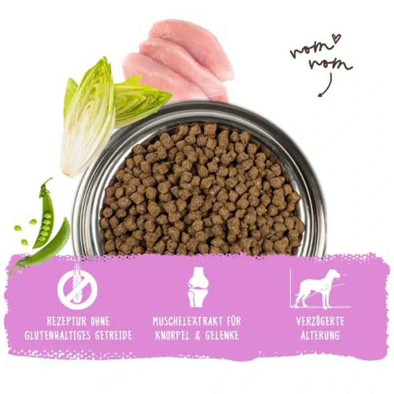 bosch HPC Mini Senior | Alimento seco para perros mayores de razas pequeñas (hasta 15 kg) | 1 x 2,5 kg - Imagen 2