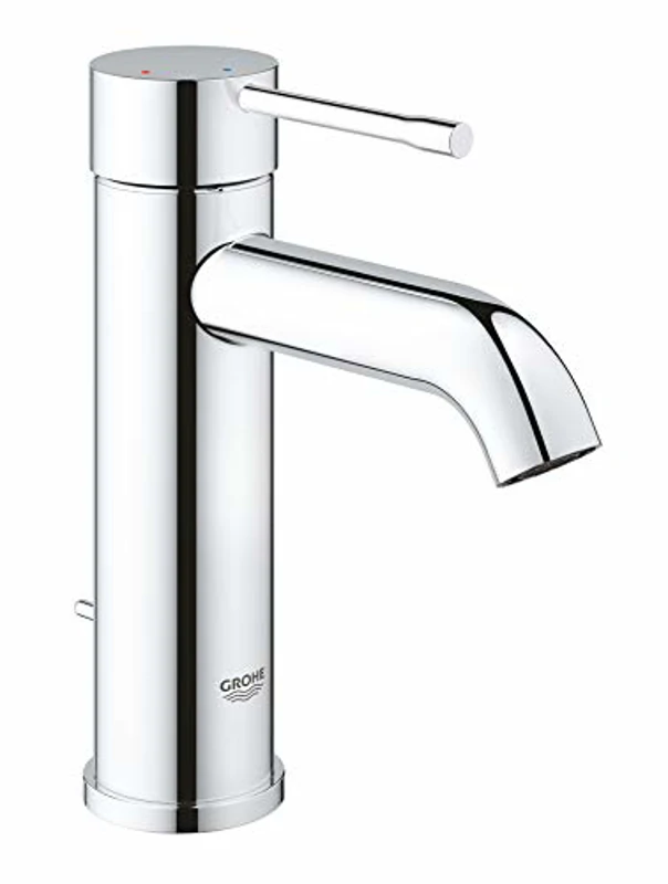 Grohe Essence - Grifo de Lavabo Monomando con Vaciador Automático y Función de Ahorro Energético, con Conexiones Flexibles (Ref. 23591001) - Imagen 1