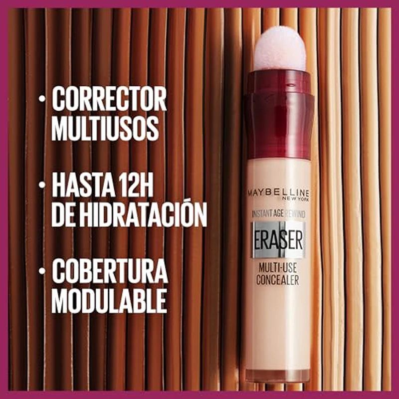 MAYBELLINE New York Borrador Corrector Hidratante Multiusos, Tono 03 Fair, 6,8 ml (Paquete de 1) - Imagen 3