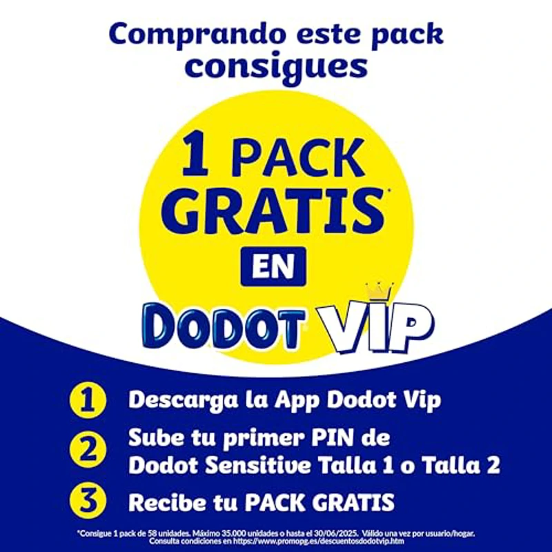 Dodot Pañales Bebé Sensitive, Talla 1 (2-5 kg), 224 Pañales + Regalo de 40 Toallitas Aqua Pure 99% Agua, Hasta 12 h De Protección Antifugas y Cuidado de la Piel, Pack Mensual - Imagen 2