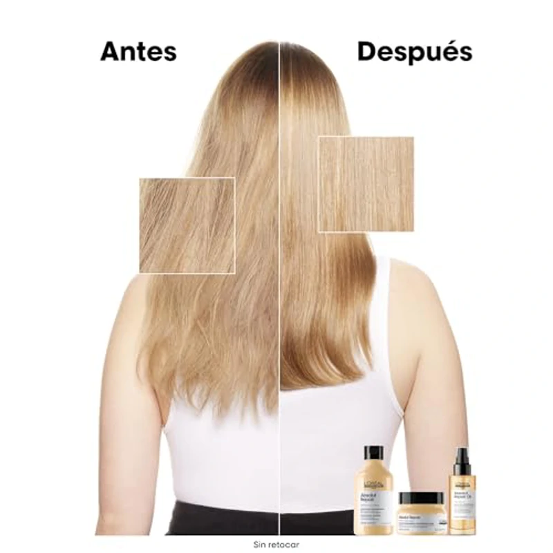 L'Oréal Professionnel, Acondicionador Tratamiento Reconstructor para Pelo Seco y Dañado, Absolut Repair, 200ml - Imagen 3