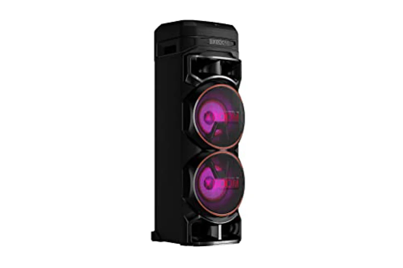 LG XBOOM RNC9, Altavoz de Gran Potencia, Bluetooth, USB, Funciones DJ, Karaoke, Iluminación LED Multicolor, Amplia Conectividad, 4 Altavoces, Color Negro - Imagen 1