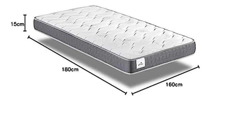 Don descanso ZZ MULHACEN Colchón Cama Nido, Espuma viscoelástica, Altura ± 15cm, 160x180 cm - Imagen 3