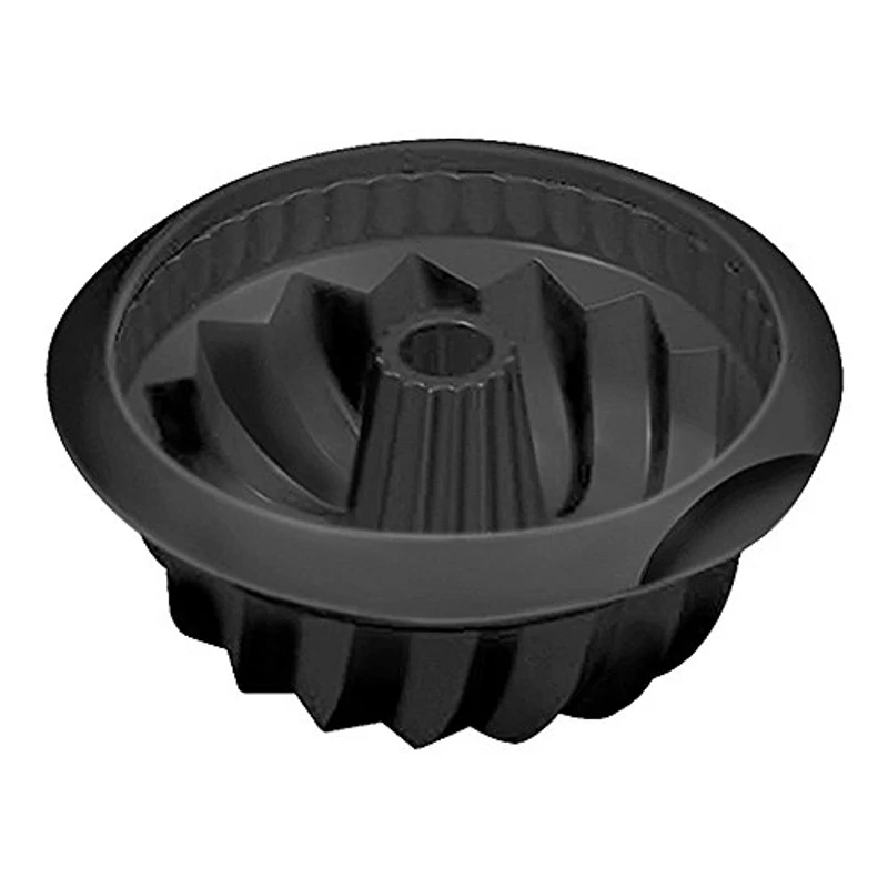 Lékué Molde repostería Savarín hondo, 22 cm, silicona platino color negro - Imagen 2