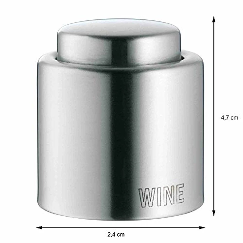 WMF Vino - Tapón para Botella de Vino, Acero Inoxidable Cromargan Pulido - Imagen 3