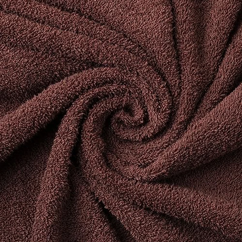 Todocama – Juego de 2 Toallas, 100% algodón de 550 gsm Extra Suaves, 5502, Altamente absorbentes y de Secado rápido. (Chocolate, 70x140 cm) - Imagen 1