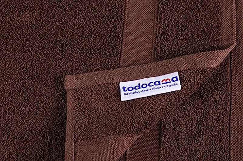 Todocama – Juego de 2 Toallas, 100% algodón de 550 gsm Extra Suaves, 5502, Altamente absorbentes y de Secado rápido. (Chocolate, 70x140 cm) - Imagen 2