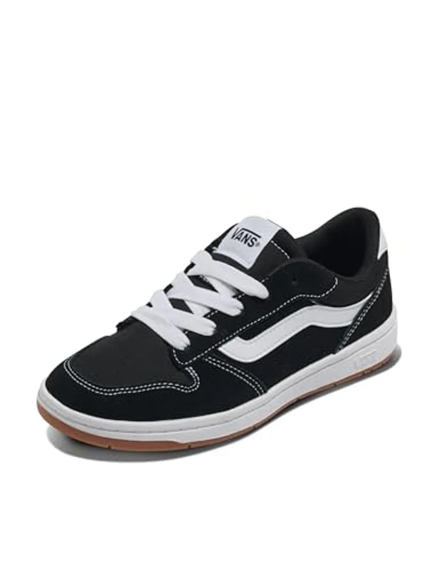 Vans Ryland LS, Zapatillas Mujer, Suede Canvas Black White 36.5 EU - Imagen 1