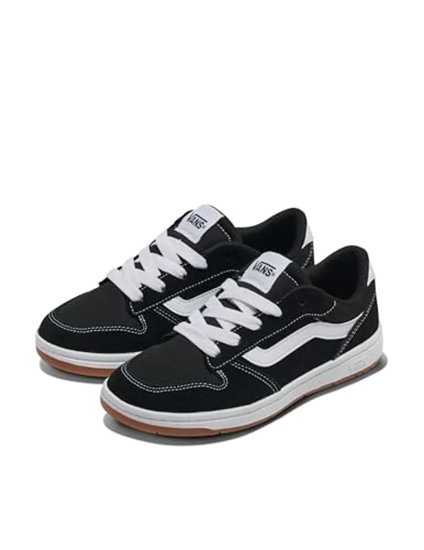 Vans Ryland LS, Zapatillas Mujer, Suede Canvas Black White 36.5 EU - Imagen 2