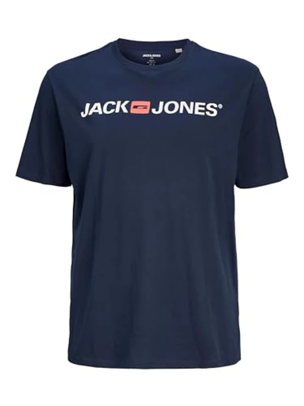 Jack & Jones Jjecorp Logo Tee Ss Crew Neck Noos Pls Camiseta, Azul Marino, 5XL - Imagen 2