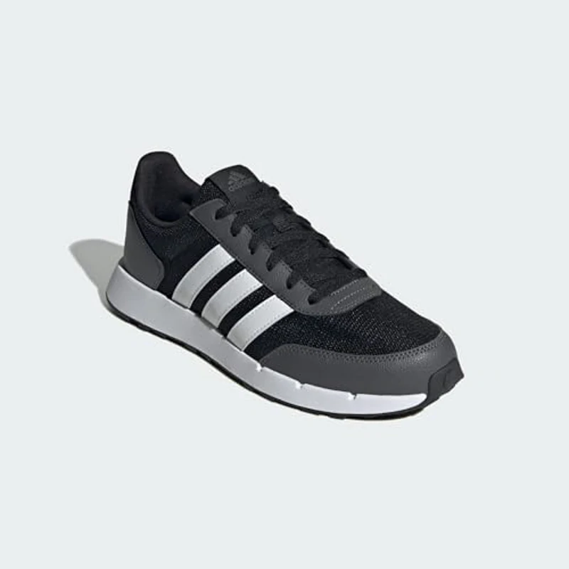 adidas Run 50s Shoes, Zapatos Unisex Adulto, Core Black/Cloud White/Grey Six, 46 EU - Imagen 3