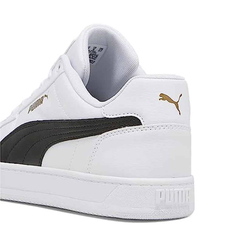 PUMA Caven 2.0, Zapatillas Unisex adulto, Puma White-Puma Black-Gold, 37 EU - Imagen 3