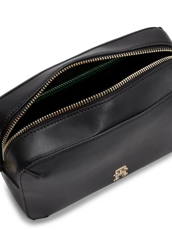 Tommy Hilfiger Bolso bandolera Mujer Chic Flap Crossover pequeño, Negro (Black), Talla Única - Imagen 2