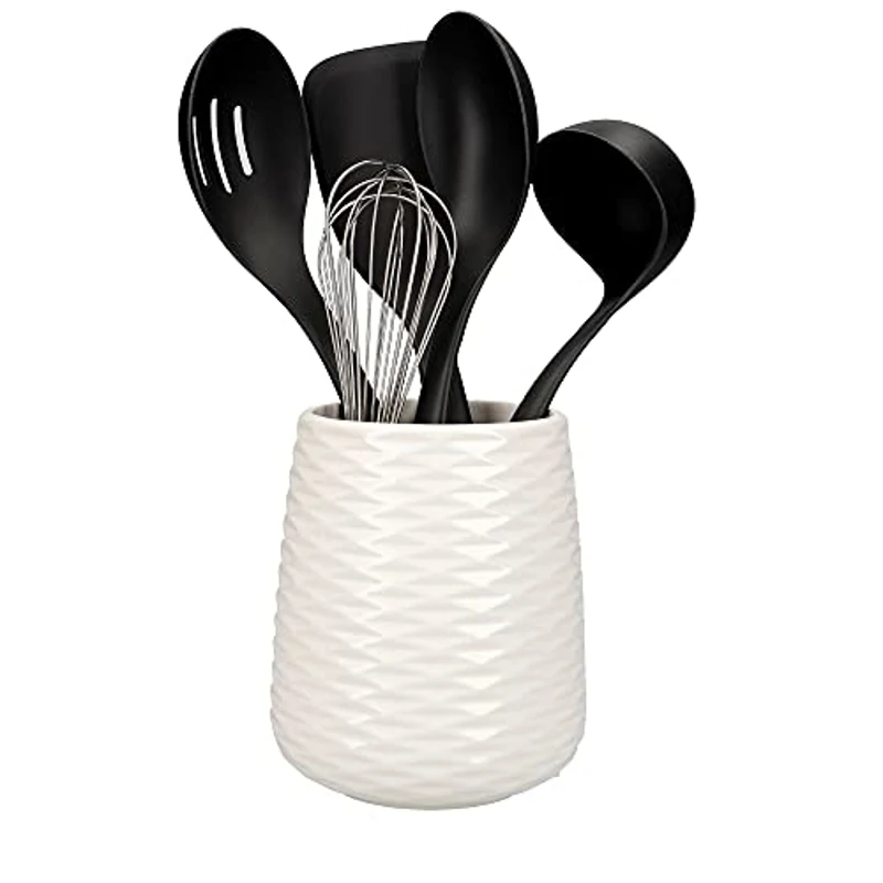 KitchenAid Juego de Utensilios y Soporte de Cocina Antiadherentes Aptos para Lavavajillas 6 Unidades - Imagen 1