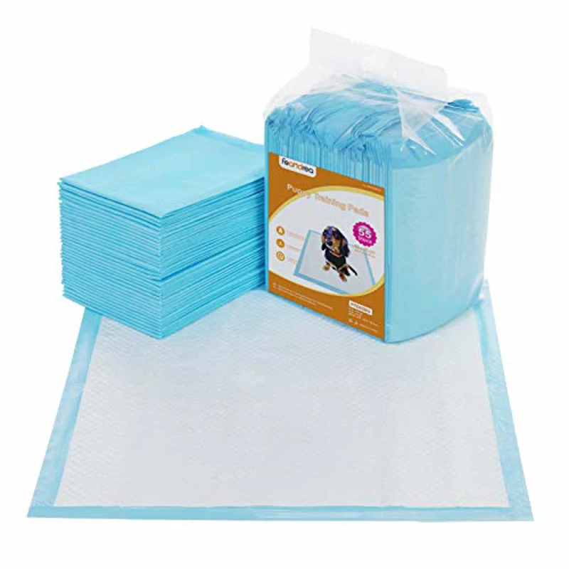 FEANDREA 55 Almohadillas para Perros, M (60 x 60 cm), Azul y Blanco PTD65BU - Imagen 1