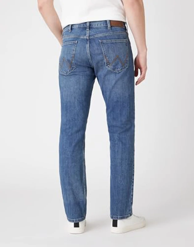 Wrangler Red Kabel Regular, Jeans para Hombre, Azul (Mid Stone), 36W / 32L - Imagen 2