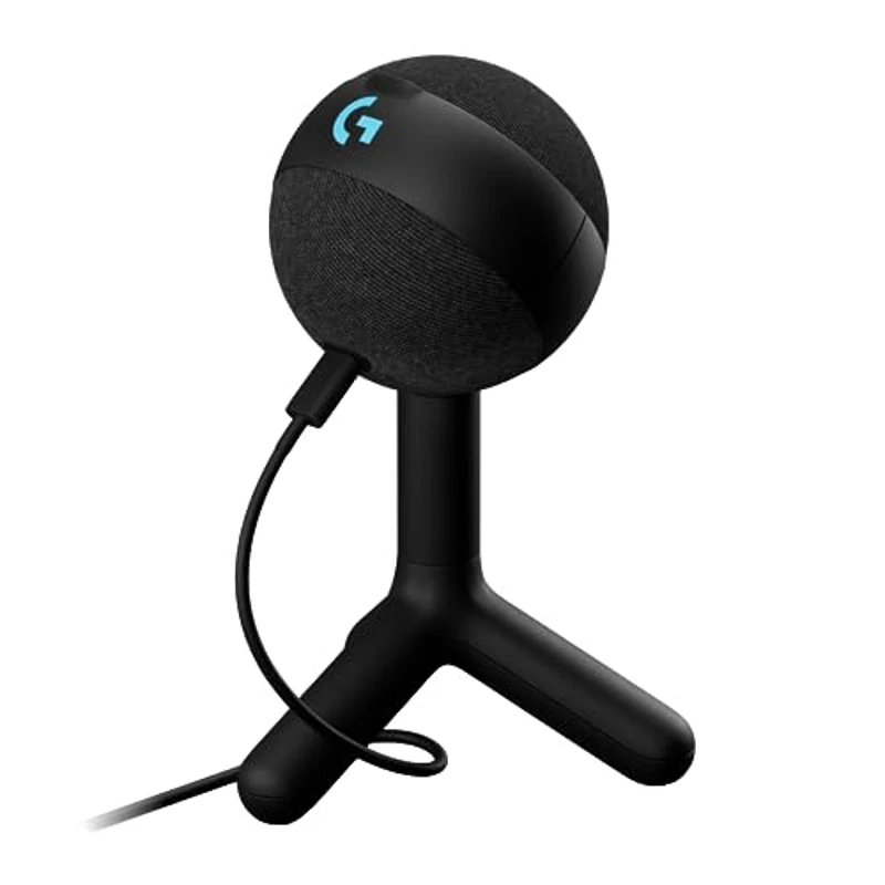 Logitech G Yeti Orb, micrófono condensador RGB con LIGHTSYNC para gaming, micrófono USB para streaming, cardioide, Plug and Play USB para PC/Mac, Negro - Imagen 1