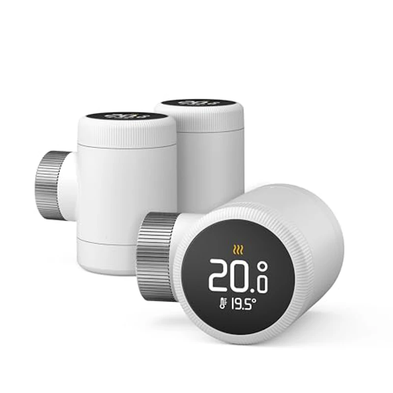 tado° Termostato de radiador inteligente X: Pack Trío, aplicación y altavoz inteligente (Alexa, Siri, Google Assistant), instalación sencilla, no compatible con V3+ - Imagen 1