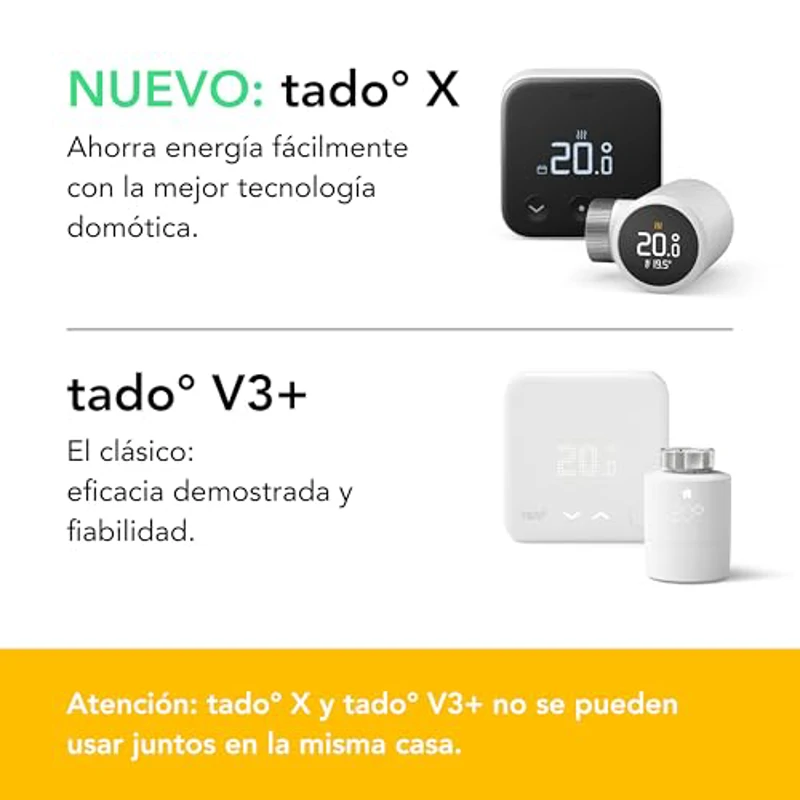 tado° Termostato de radiador inteligente X: Pack Trío, aplicación y altavoz inteligente (Alexa, Siri, Google Assistant), instalación sencilla, no compatible con V3+ - Imagen 3