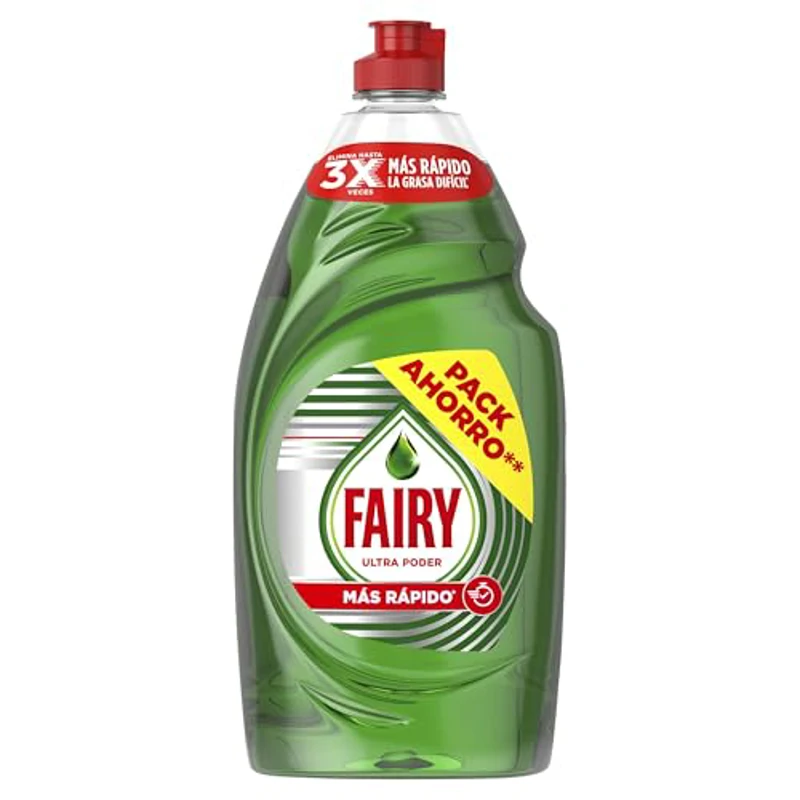 Fairy Ultra Poder Original Líquido Lavavajillas 4 x 1050ML Fórmula Efectiva Que Deja Los Platos Relucientes, Impresionante Poder Antigrasa - Imagen 2