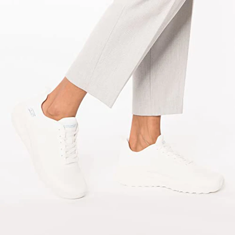 Skechers Bobs Squad Chaos Face Off, Zapatillas de Deporte Mujer, White Engineered Knit, 39 EU - Imagen 2