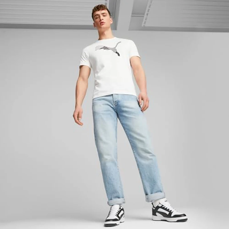 PUMA Rebound V6 Low, Zapatillas Unisex adulto, Puma White Puma Black Puma White, 37.5 EU - Imagen 2