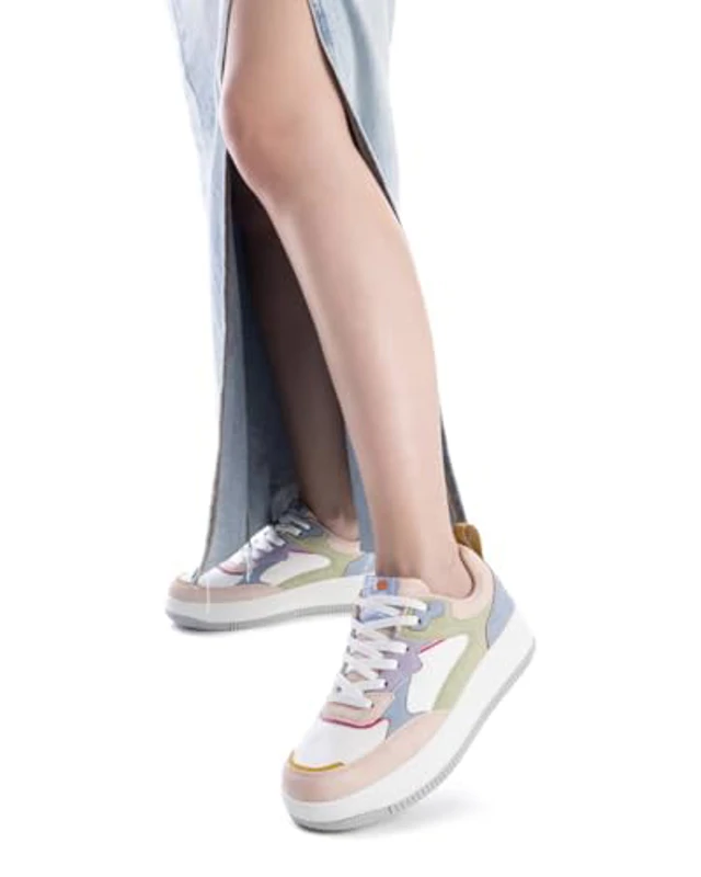 REFRESH - Zapatilla Mujer Nude - Calzado Cómodo y Versátil - Moda Casual - Modelo 17241104 (Talla 38) - Imagen 3
